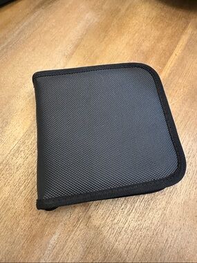 Black Textured Nylon CD/DVD Storage Binder